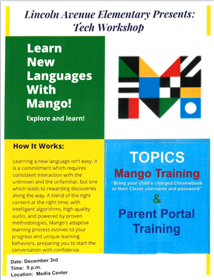  Mango and Parent Portal Training